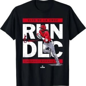 Elly De La Cruz "RUN DLC" MLB Cincinnati Reds T-Shirt NWOT